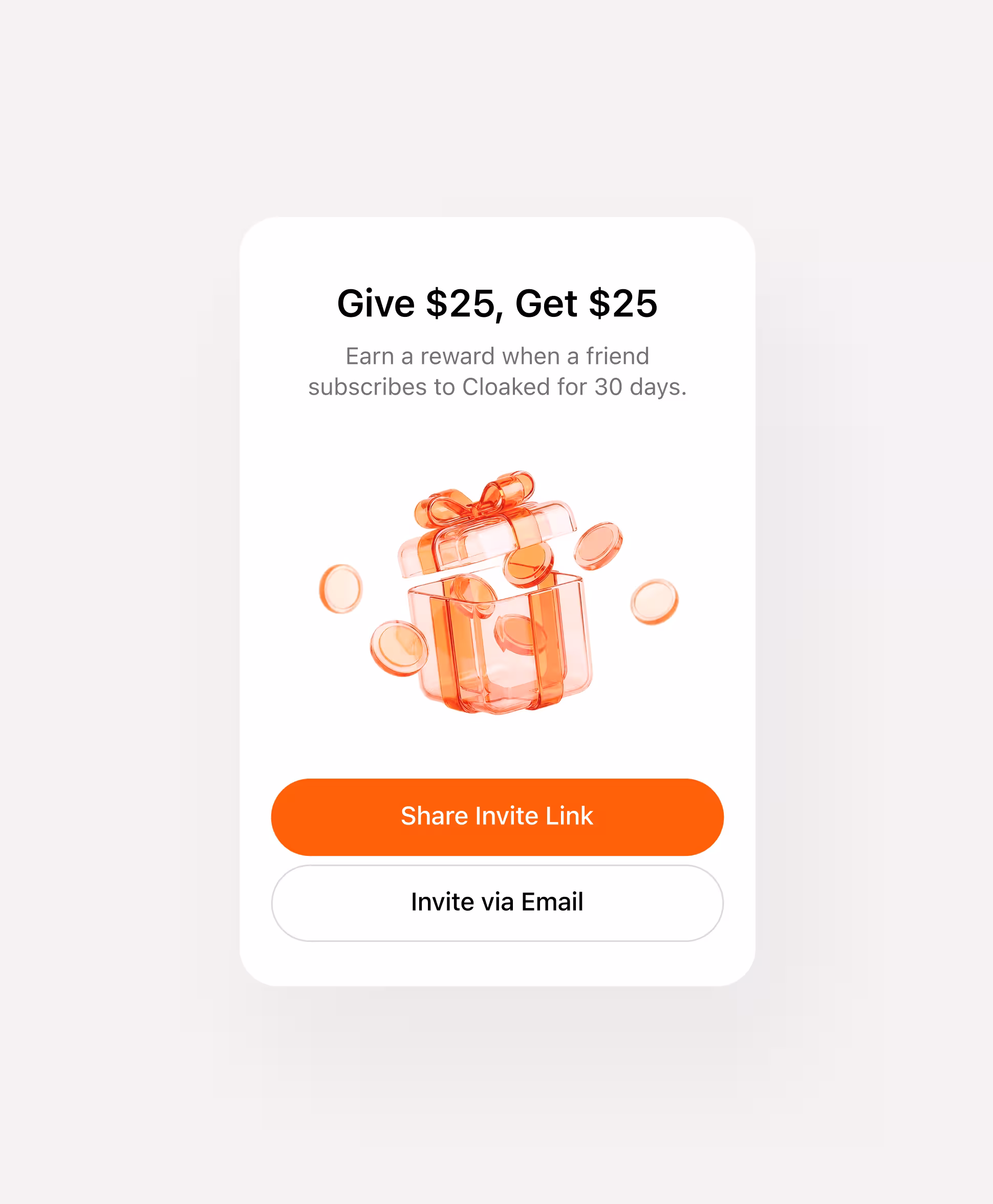 Cloaked — referral and growth features
